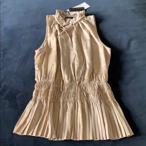 Current Air metallic gold top